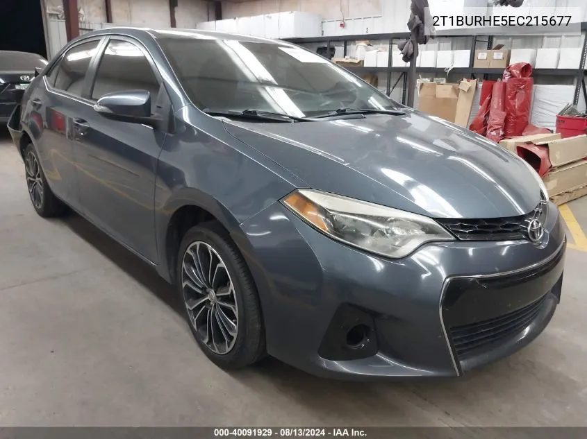 2T1BURHE5EC215677 2014 Toyota Corolla S Plus