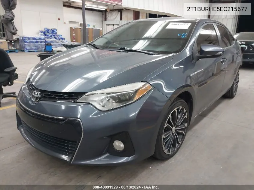 2T1BURHE5EC215677 2014 Toyota Corolla S Plus