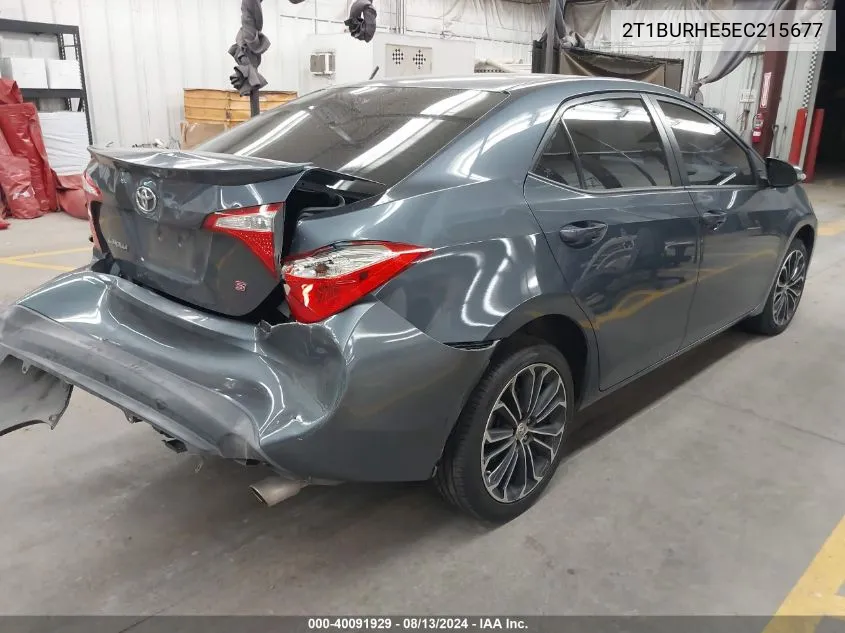 2T1BURHE5EC215677 2014 Toyota Corolla S Plus