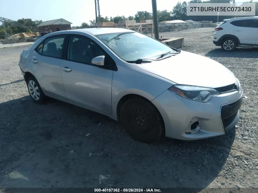 2T1BURHE5EC073430 2014 Toyota Corolla Le