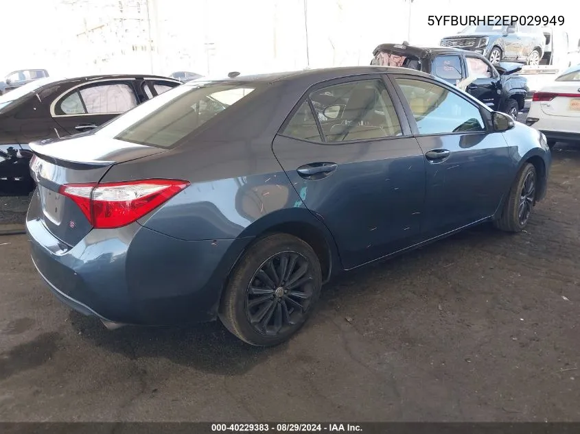 5YFBURHE2EP029949 2014 Toyota Corolla S Plus