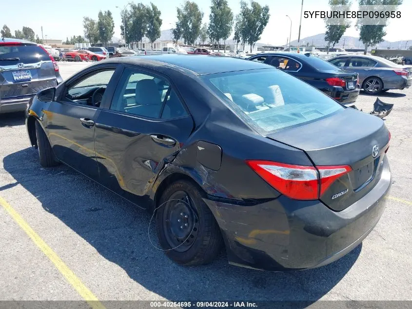 5YFBURHE8EP096958 2014 Toyota Corolla Le