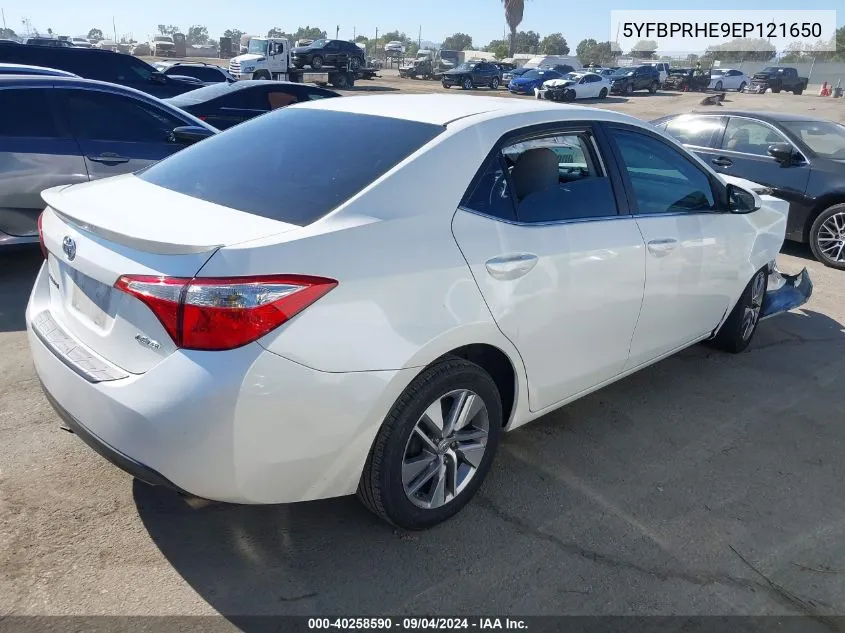 5YFBPRHE9EP121650 2014 Toyota Corolla Le Eco Plus