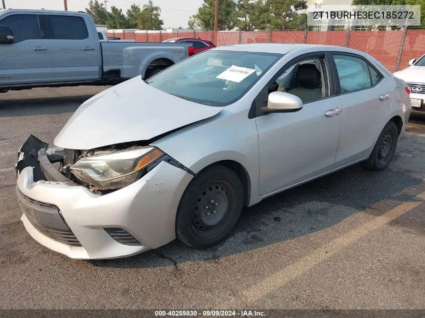 2014 Toyota Corolla Le VIN: 2T1BURHE3EC185272 Lot: 40259830