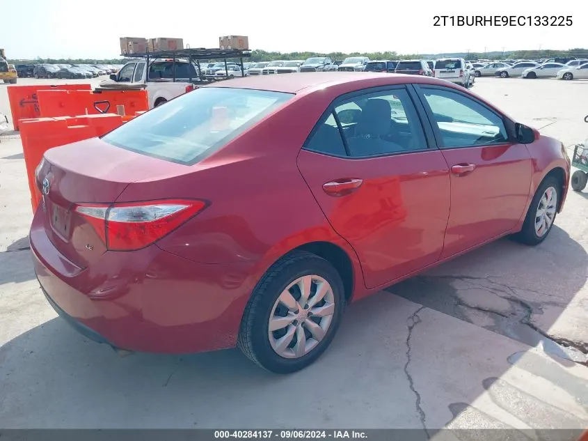 2014 Toyota Corolla Le VIN: 2T1BURHE9EC133225 Lot: 40284137