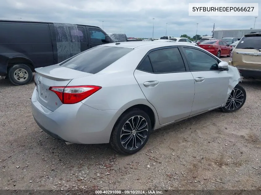 2014 Toyota Corolla S Plus VIN: 5YFBURHE0EP066627 Lot: 40291098