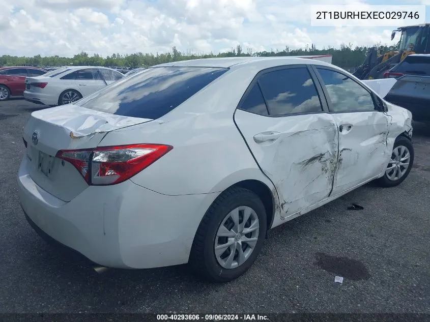 2T1BURHEXEC029746 2014 Toyota Corolla L