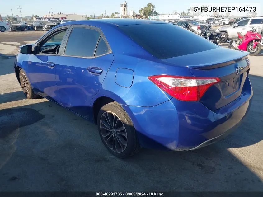 2014 Toyota Corolla S Plus VIN: 5YFBURHE7EP164473 Lot: 40293735