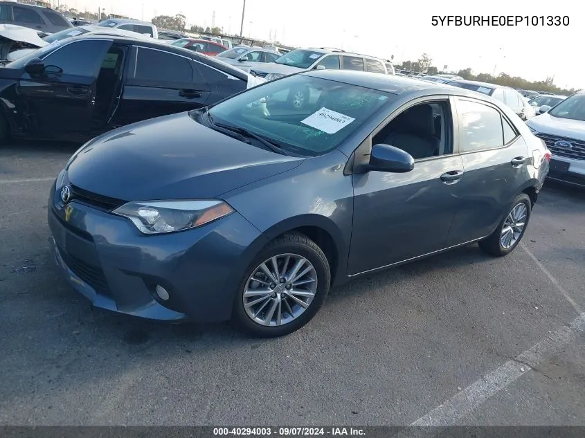 5YFBURHE0EP101330 2014 Toyota Corolla L/Le/Le Pls/Prm/S/S Pls