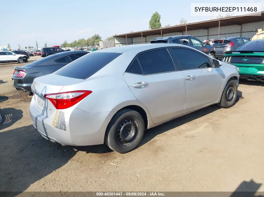 5YFBURHE2EP111468 2014 Toyota Corolla L