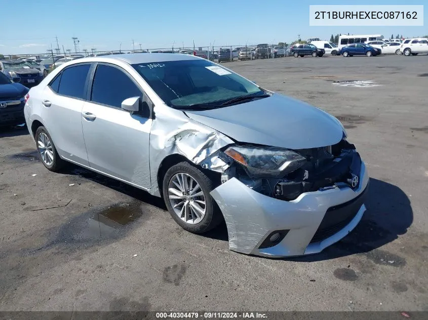 2014 Toyota Corolla Le Plus VIN: 2T1BURHEXEC087162 Lot: 40304479