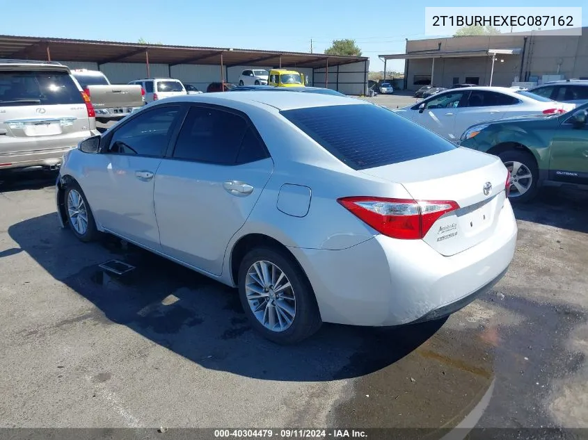 2014 Toyota Corolla Le Plus VIN: 2T1BURHEXEC087162 Lot: 40304479