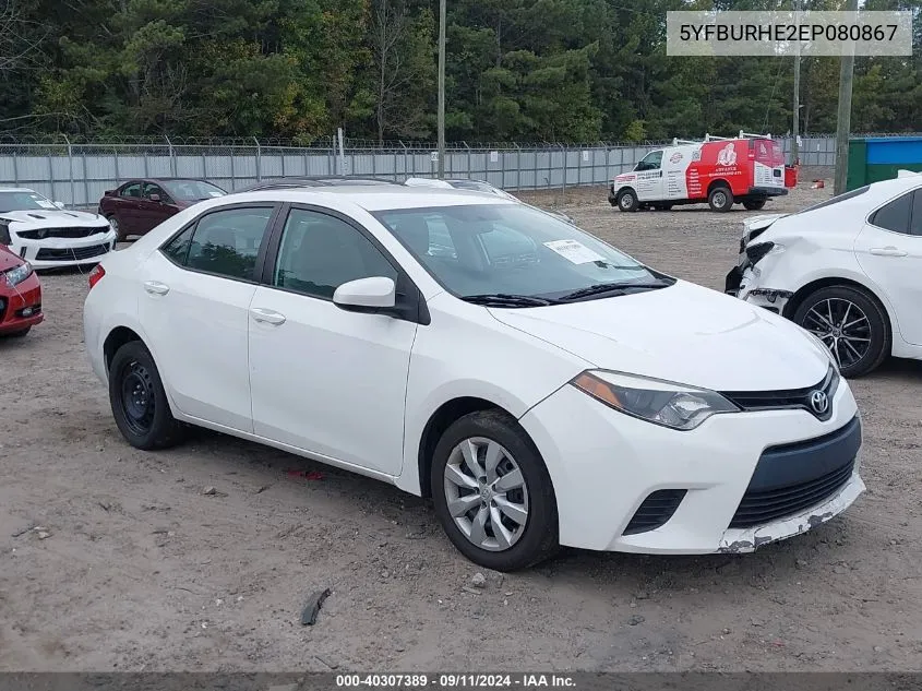 5YFBURHE2EP080867 2014 Toyota Corolla L/Le/Le Pls/Prm/S/S Pls