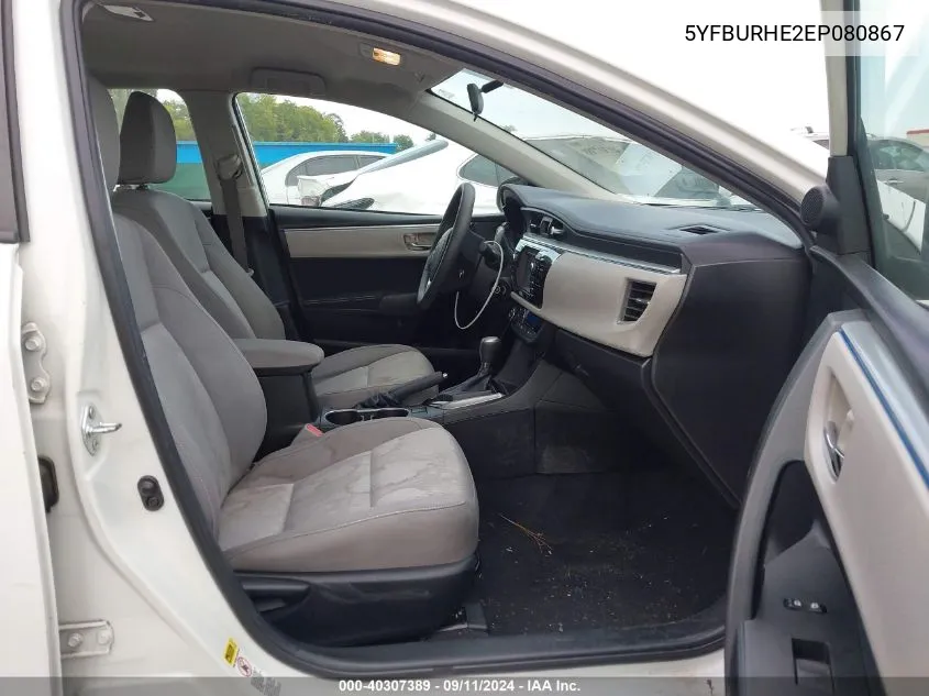 5YFBURHE2EP080867 2014 Toyota Corolla L/Le/Le Pls/Prm/S/S Pls