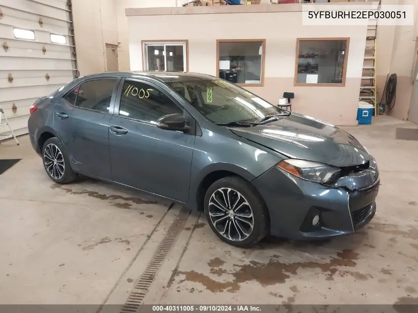 2014 Toyota Corolla L/Le/Le Pls/Prm/S/S Pls VIN: 5YFBURHE2EP030051 Lot: 40311005