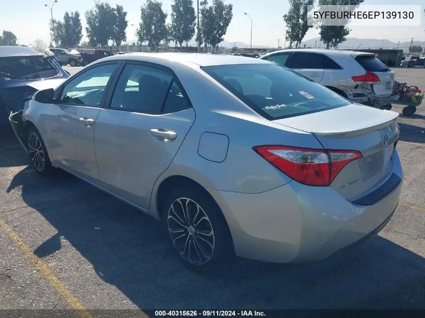 5YFBURHE6EP139130 2014 Toyota Corolla S Premium