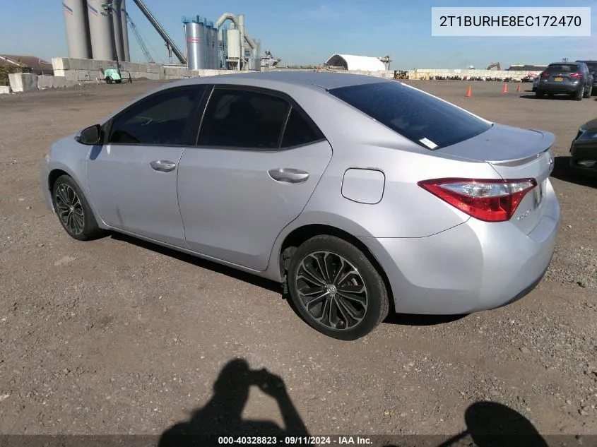 2T1BURHE8EC172470 2014 Toyota Corolla L/Le/Le Pls/Prm/S/S Pls