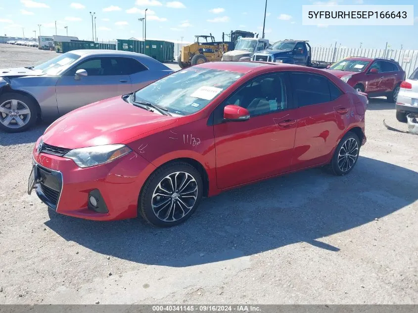 5YFBURHE5EP166643 2014 Toyota Corolla S Premium