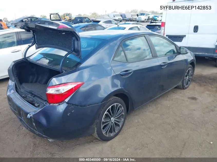 5YFBURHE6EP142853 2014 Toyota Corolla L/Le/Le Pls/Prm/S/S Pls