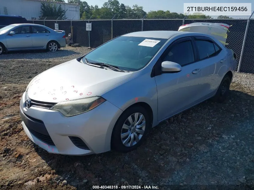 2014 Toyota Corolla Le VIN: 2T1BURHE4EC159456 Lot: 40348318