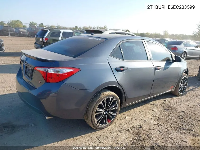 2T1BURHE6EC203599 2014 Toyota Corolla L/Le/Le Pls/Prm/S/S Pls