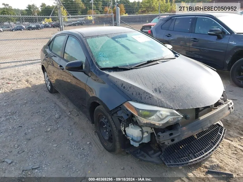 2014 Toyota Corolla L/Le/Le Pls/Prm/S/S Pls VIN: 2T1BURHE8EC050952 Lot: 40369295