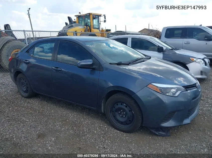 5YFBURHE3EP147993 2014 Toyota Corolla Le