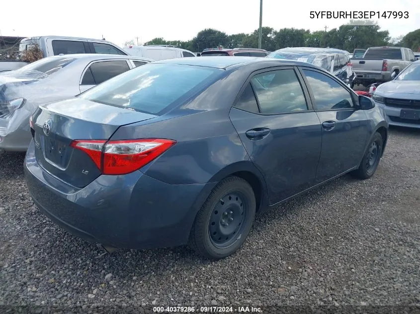 5YFBURHE3EP147993 2014 Toyota Corolla Le