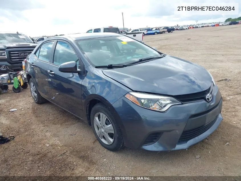 2T1BPRHE7EC046284 2014 Toyota Corolla Le Eco