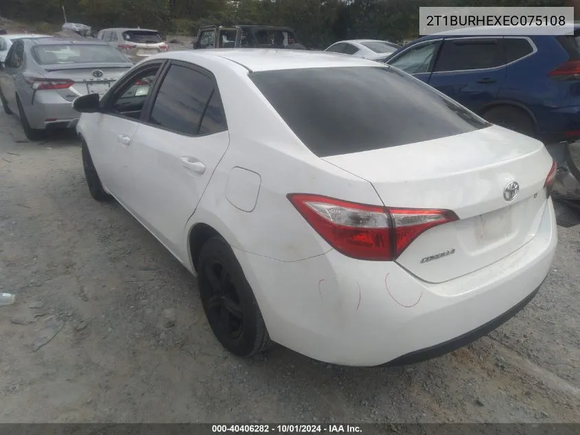 2T1BURHEXEC075108 2014 Toyota Corolla L