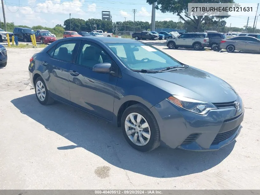 2014 Toyota Corolla Le VIN: 2T1BURHE4EC121631 Lot: 40409512