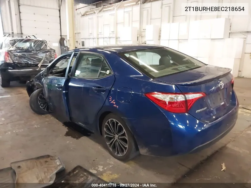 2T1BURHE8EC218654 2014 Toyota Corolla S Plus