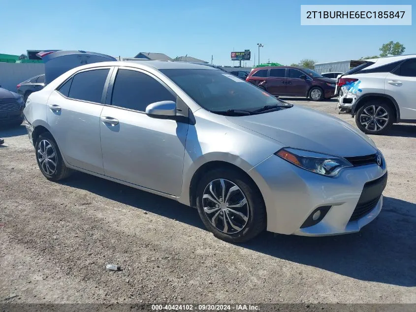 2014 Toyota Corolla Le VIN: 2T1BURHE6EC185847 Lot: 40424102