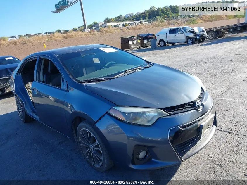 2014 Toyota Corolla S Plus VIN: 5YFBURHE9EP041063 Lot: 40426054