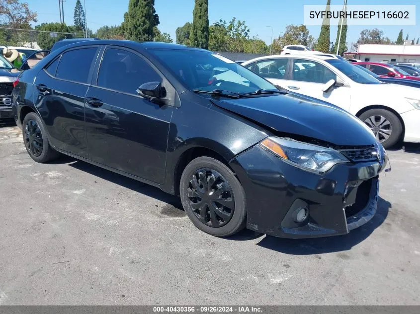 5YFBURHE5EP116602 2014 Toyota Corolla S