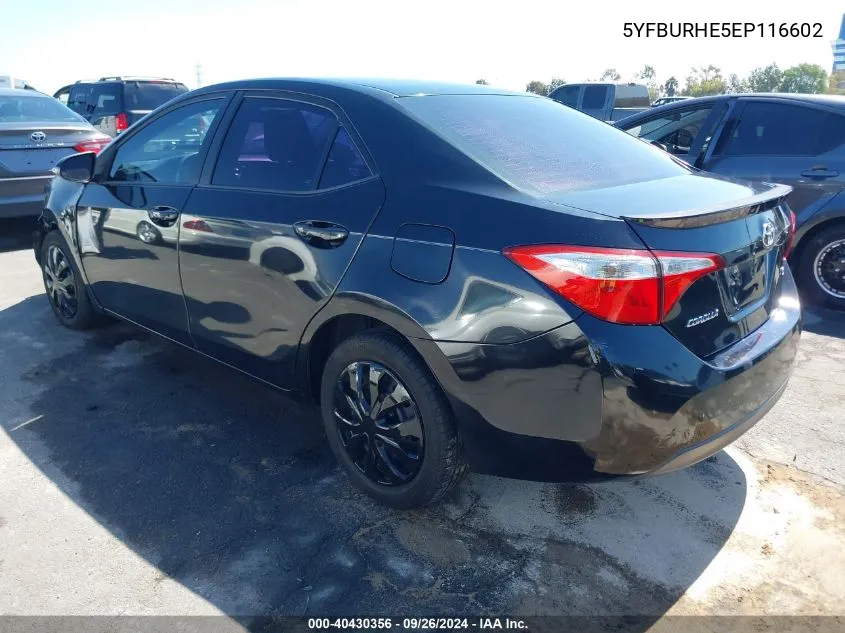 5YFBURHE5EP116602 2014 Toyota Corolla S