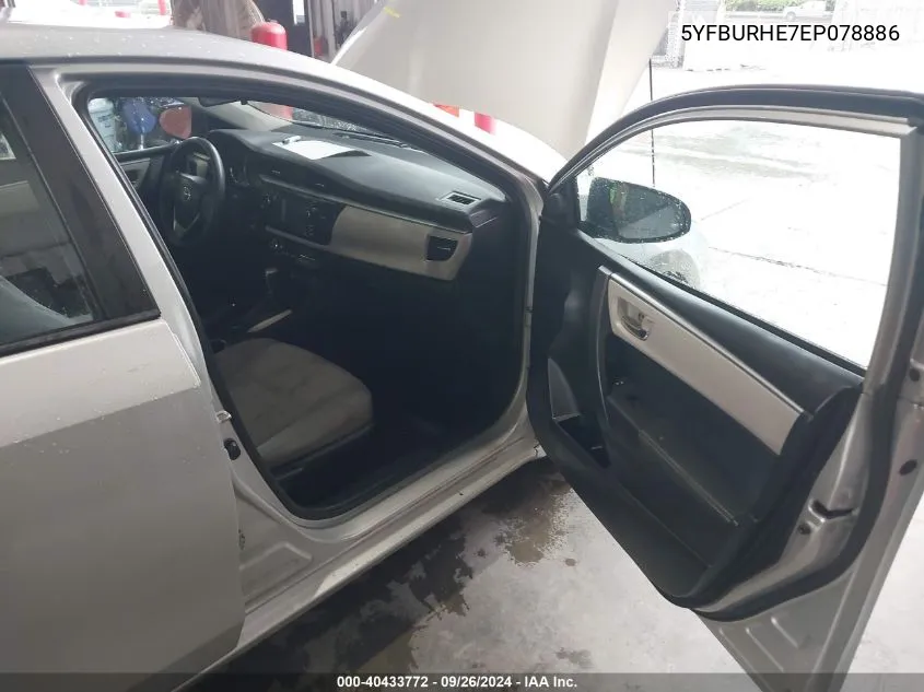 5YFBURHE7EP078886 2014 Toyota Corolla Le