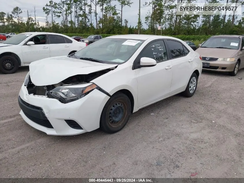 5YFBPRHE8EP049677 2014 Toyota Corolla Le Eco