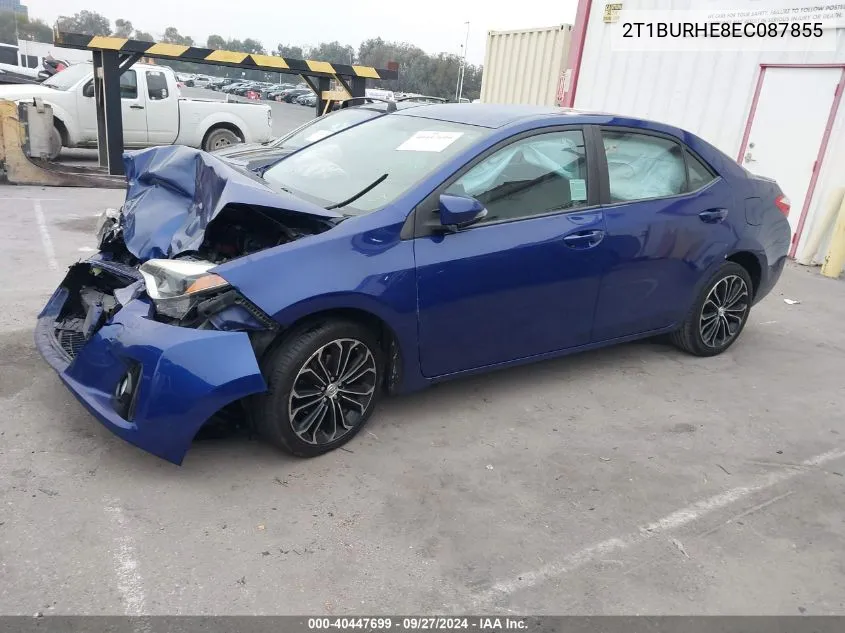 2T1BURHE8EC087855 2014 Toyota Corolla S Plus