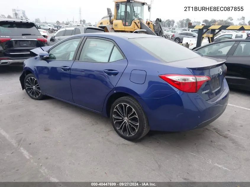 2014 Toyota Corolla S Plus VIN: 2T1BURHE8EC087855 Lot: 40447699