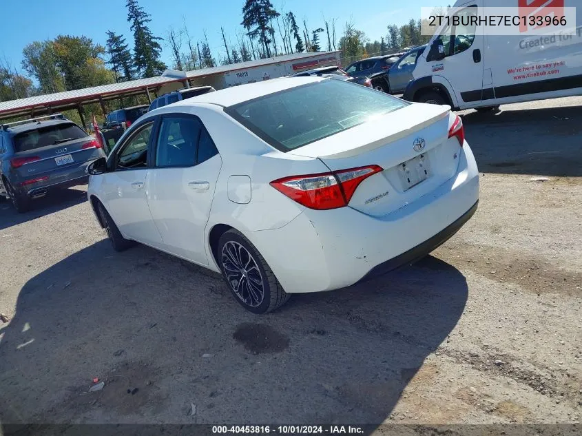 2014 Toyota Corolla L/Le/Le Pls/Prm/S/S Pls VIN: 2T1BURHE7EC133966 Lot: 40453816