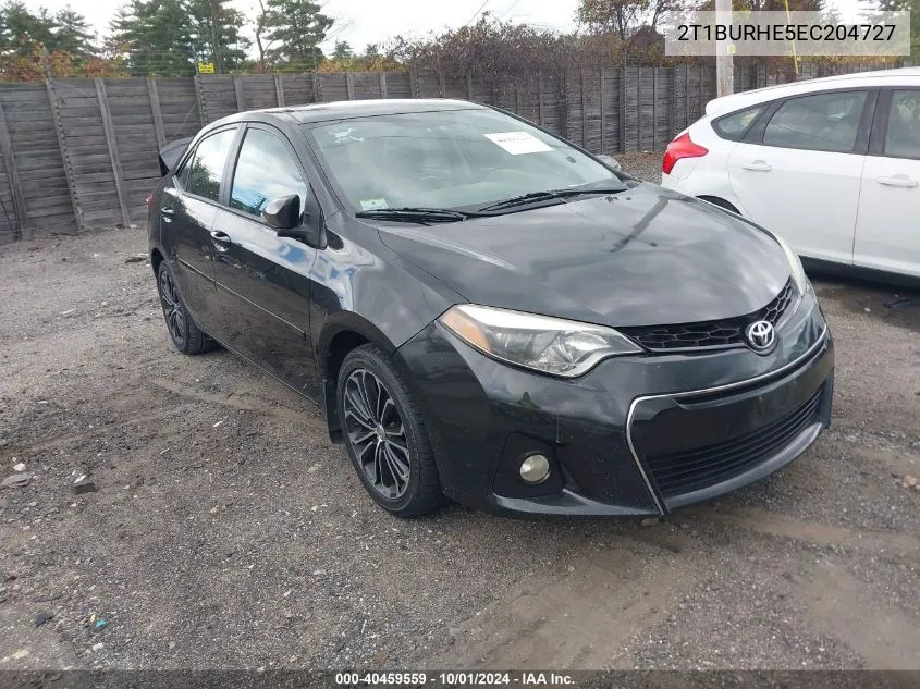 2T1BURHE5EC204727 2014 Toyota Corolla S Plus