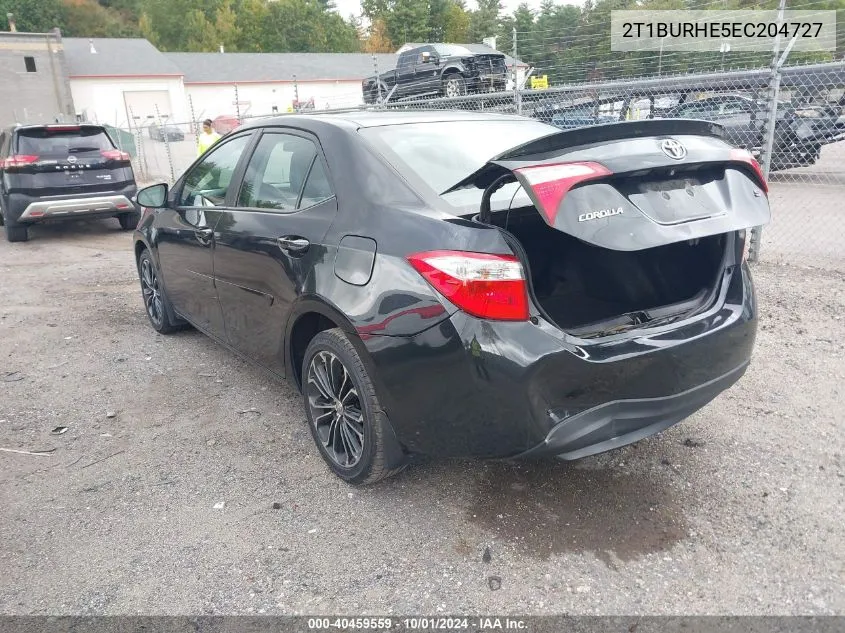 2014 Toyota Corolla S Plus VIN: 2T1BURHE5EC204727 Lot: 40459559