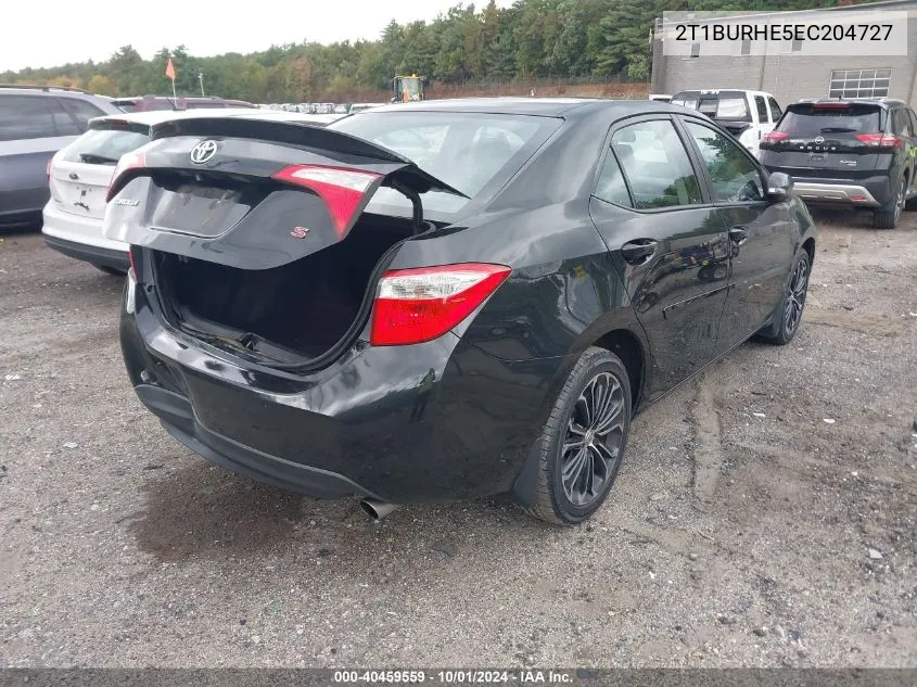 2T1BURHE5EC204727 2014 Toyota Corolla S Plus