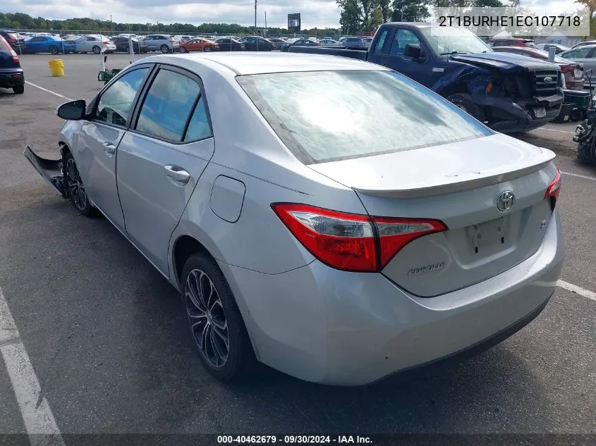 2014 Toyota Corolla S Plus VIN: 2T1BURHE1EC107718 Lot: 40462679