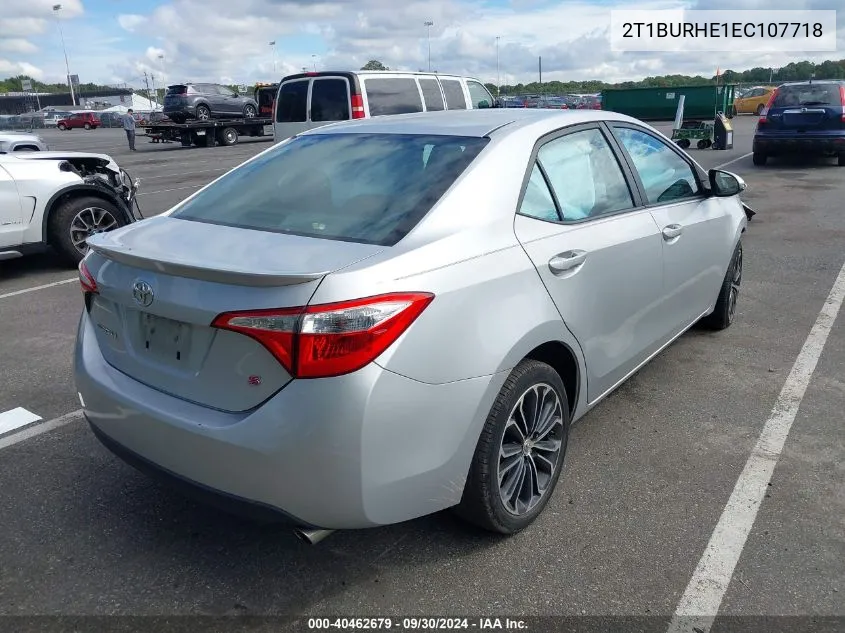 2014 Toyota Corolla S Plus VIN: 2T1BURHE1EC107718 Lot: 40462679