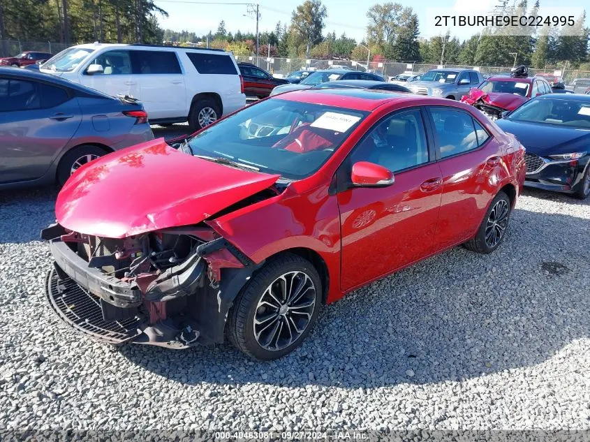 2T1BURHE9EC224995 2014 Toyota Corolla S Premium