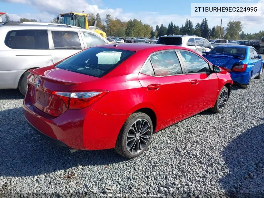 2014 Toyota Corolla S Premium VIN: 2T1BURHE9EC224995 Lot: 40463081