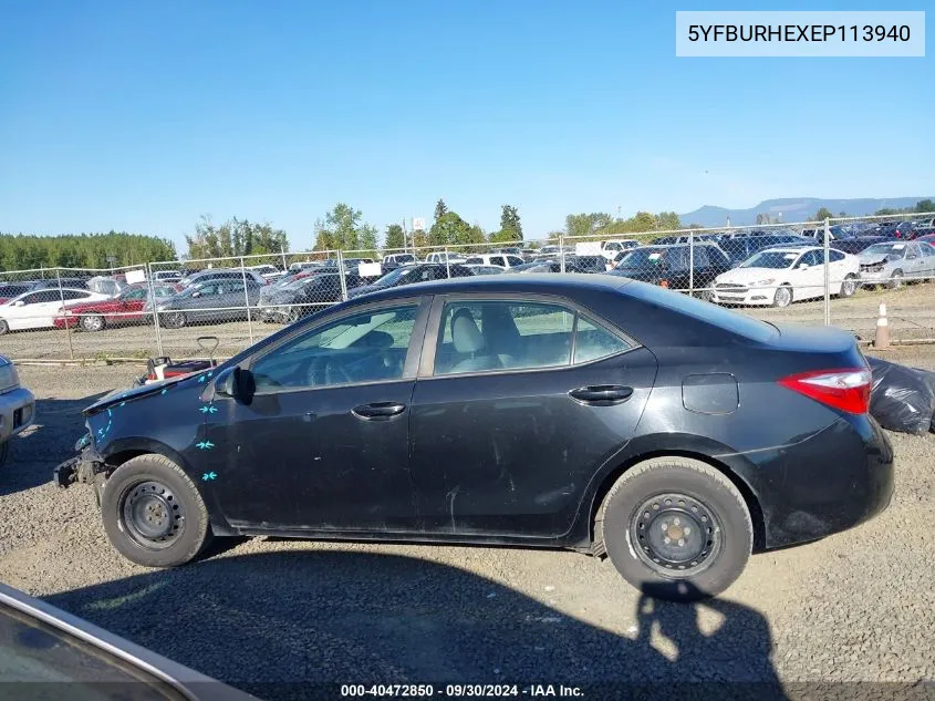 5YFBURHEXEP113940 2014 Toyota Corolla L