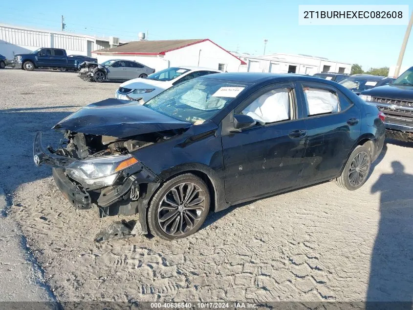 2014 Toyota Corolla S Plus VIN: 2T1BURHEXEC082608 Lot: 40636540